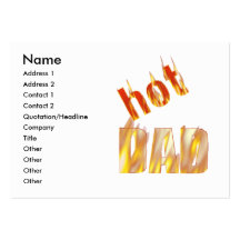 Papá caliente - rechoncho tarjeta personal