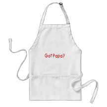 Papá conseguida (roja) delantal