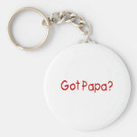 Papá conseguida (roja) llavero personalizado