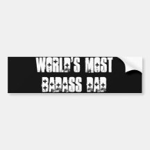 Papá de Badass Pegatina De Parachoque