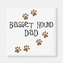 Papá de Basset Hound Imán
