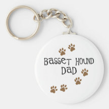 Papá de Basset Hound Llaveros