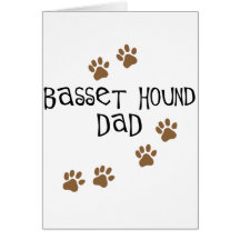 Papá de Basset Hound Tarjetas