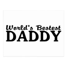 Papá de Bestest del mundo Tarjetas Postales