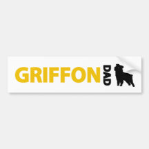 Papá de Bruselas Griffon Pegatina De Parachoque
