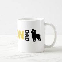 Papá de Bruselas Griffon Taza