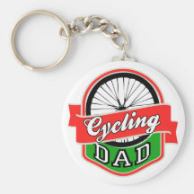 Papá de ciclo llaveros