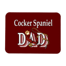 PAPÁ de cocker spaniel Imanes De Vinilo