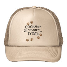 Papá de cocker spaniel para los papás del perro gorra
