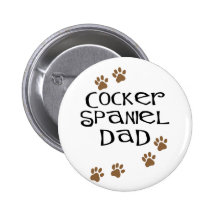 Papá de cocker spaniel para los papás del perro pin