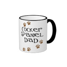 Papá de cocker spaniel para los papás del perro tazas de café