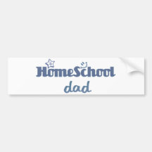 Papá de Homeschool Etiqueta De Parachoque
