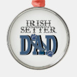 PAPÁ de Irish Setter Ornamento De Navidad