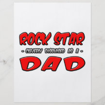 Papá de la estrella del rock… tarjeton