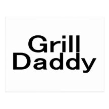 Papá de la parrilla tarjetas postales