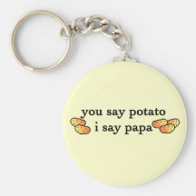 Papá de la patata llaveros