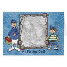 Papá de la pesca #1 felicitación
