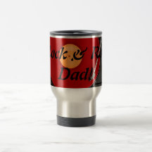 Papá de la roca y del rollo tazas de café