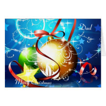 Papá de las Felices Navidad Felicitación