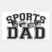 Papá de los deportes etiqueta