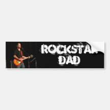 Papá de Rockstar Etiqueta De Parachoque