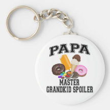 Papá del alerón del Grandkid Llavero Personalizado
