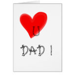 PAPÁ del amor U - personalizar Tarjeton