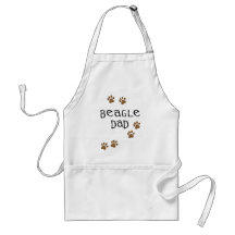 Papá del beagle delantal