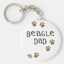 Papá del beagle llaveros