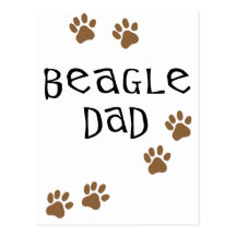 Papá del beagle postales
