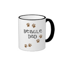 Papá del beagle tazas
