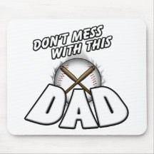 Papá del béisbol tapetes de raton