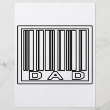 Papá del código de barras tarjetas publicitarias