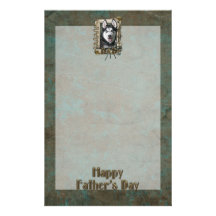 PAPÁ del día de padres - patas de piedra - husky s Papelería Personalizada