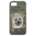 PAPÁ del día de padres - patas de piedra - mojón - iPhone 5 Case-Mate Cárcasas