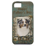 PAPÁ del día de padres - patas de piedra - pastor  iPhone 5 Case-Mate Coberturas