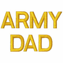 Papá del ejército sudadera bordada