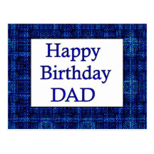 PAPÁ del feliz cumpleaños Tarjeta Postal