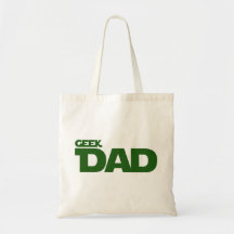 Papá del friki bolsas lienzo