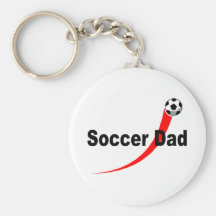Papá del fútbol llavero personalizado