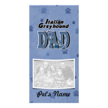 PAPÁ del galgo italiano Tarjeta Fotografica
