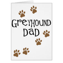 Papá del galgo tarjetas