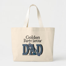 Papá del golden retriever bolsa de mano