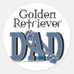 Papá del golden retriever etiqueta