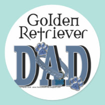 Papá del golden retriever pegatinas