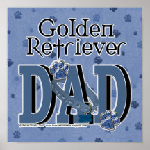 PAPÁ del golden retriever Impresiones