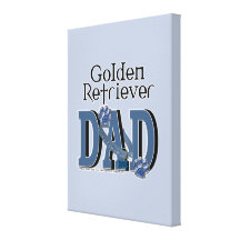 PAPÁ del golden retriever Impresiones De Lienzo