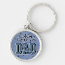 PAPÁ del golden retriever Llaveros