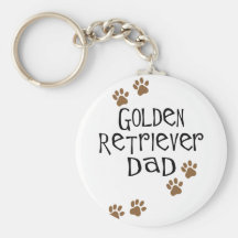 Papá del golden retriever llaveros personalizados