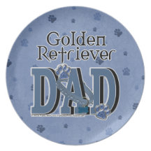 PAPÁ del golden retriever Platos Para Fiestas